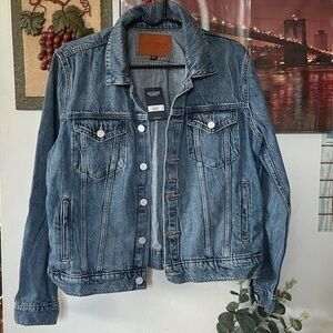 New Lucky Brand Jean Jacket Blue Large G13